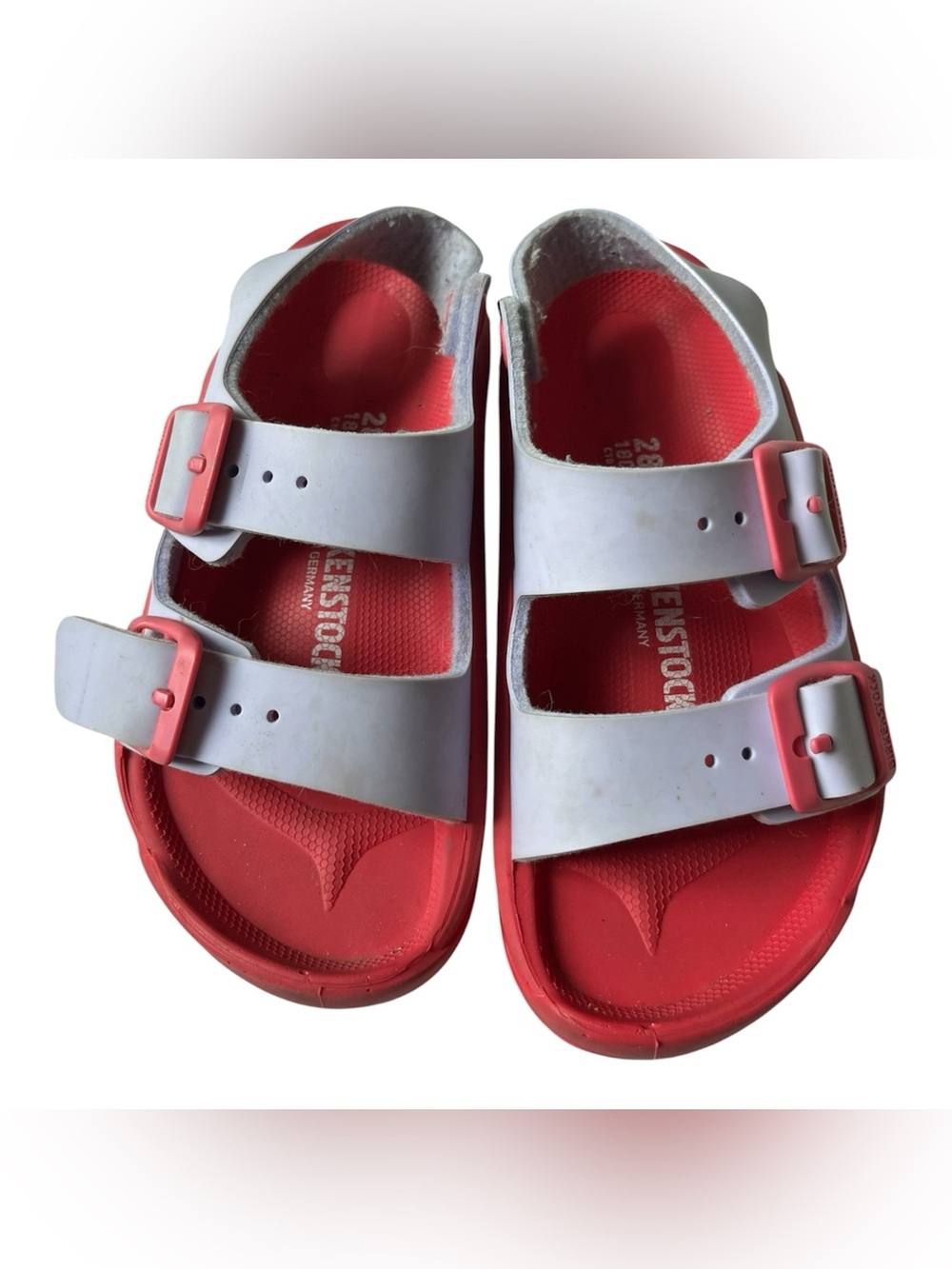 BIRKENSTOCK LILAC & PINK STRAP SANDALS KIDS 28 / 10- 10.5